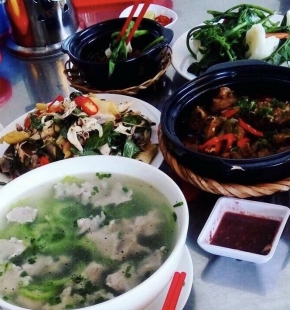 ếch kho