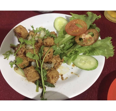 Đậu hủ chiên xả 