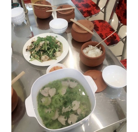Canh khổ qua thác lát
