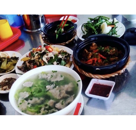 ếch kho